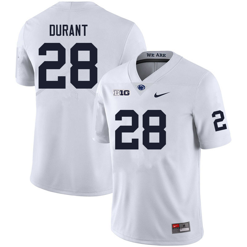 Men #28 Zane Durant Penn State Nittany Lions College Football Jerseys Sale-White